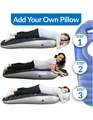 Almohada de Embarazo Cozy Bump Rosa 100% Algodón para Dormir
