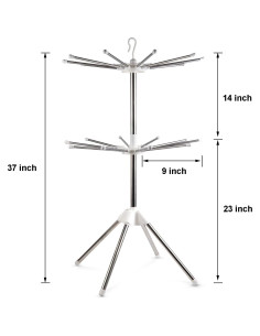 Soporte para Secar Pasta KOLEONHOME 20 Brazos Plegable 2