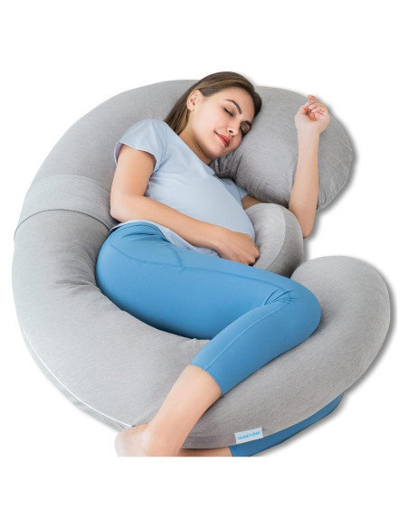 Almohada de Embarazo QUEEN ROSE 152.4 cm Ergonomica Gris Almohada de Embarazo QUEEN ROSE 152.4 cm Ergonomica Gris