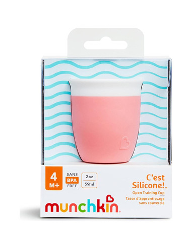 Taza de Entrenamiento Abierta Munchkin 2 oz Silicona Coral