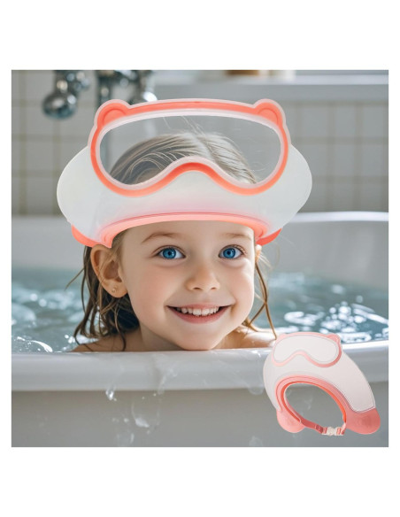 Gorro de Ducha Ajustable para Bebés TinyGuardian - Rosa Gorro de Ducha Ajustable para Bebés TinyGuardian - Rosa