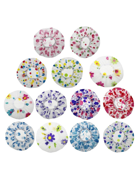Gorras de Ducha LJY 13 Piezas Impermeables EVA para Baño Gorras de Ducha LJY 13 Piezas Impermeables EVA para Baño