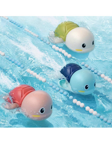 Juguetes de Baño para Bebés Gute - Tortugas Nadadoras a Cuerda (3 Pzs)