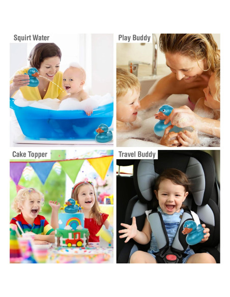 Juguete de Baño Pato Azul DolliBu - Flotante para Niños Juguete de Baño Pato Azul DolliBu - Flotante para Niños