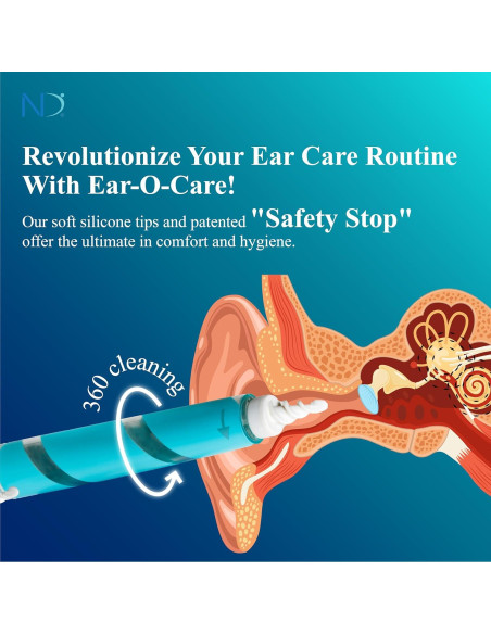 Kit de Limpieza de Oídos Ear-O-Care 4 en 1 - Puntas de Silicona Kit de Limpieza de Oídos Ear-O-Care 4 en 1 - Puntas de Silicona