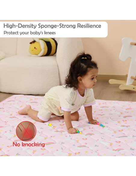 Alfombra de Juego Viviland 127x127 cm Antideslizante Unicornio Rosa Alfombra de Juego Viviland 127x127 cm Antideslizante Unicornio Rosa