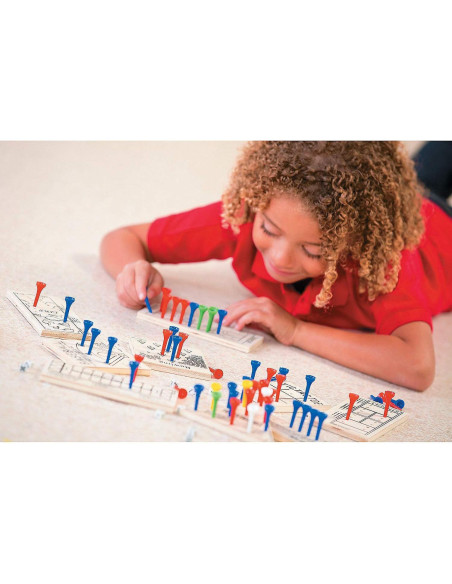 Paquete de Juegos de Tablero de Clavos de Madera Fun Express - 12 Juegos Clásicos Paquete de Juegos de Tablero de Clavos de Madera Fun Express - 12 Juegos Clásicos