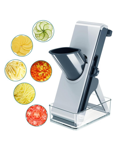 Cortador Mandolina 4 en 1 LaCyan - Acero Inoxidable, Ajustable