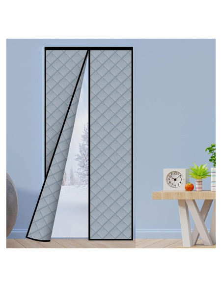Cortina de Puerta Magnética Aislada Veanusiver 91.1x207.6cm Gris Cortina de Puerta Magnética Aislada Veanusiver 91.1x207.6cm Gris