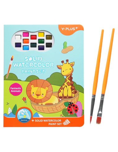 Conjunto de Pintura Acuarela YPLUS para Niños - 20 Páginas