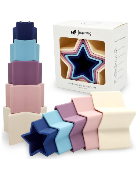 Juguetes de Silicona Apilables Jispring 3-en-1 para Demencia Juguetes de Silicona Apilables Jispring 3-en-1 para Demencia