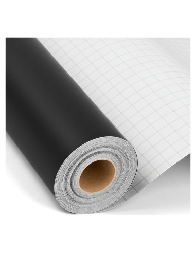Rollo de Vinilo Adhesivo Permanente iImagine Vinyl 30.5x12.8m Negro Mate