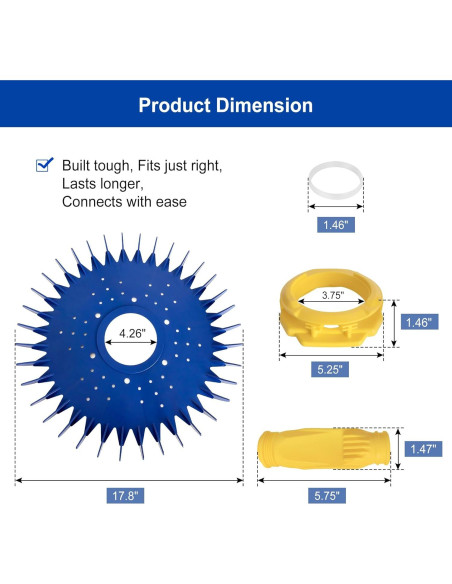 Kit Reemplazo Limpiador de Piscina Porscan para Zodiac G2 G3 G4 Kit Reemplazo Limpiador de Piscina Porscan para Zodiac G2 G3 G4