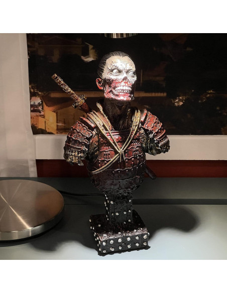 Estatua Zombie Samurai LOOYAR 34cm Decoración Hogar Rojo Estatua Zombie Samurai LOOYAR 34cm Decoración Hogar Rojo