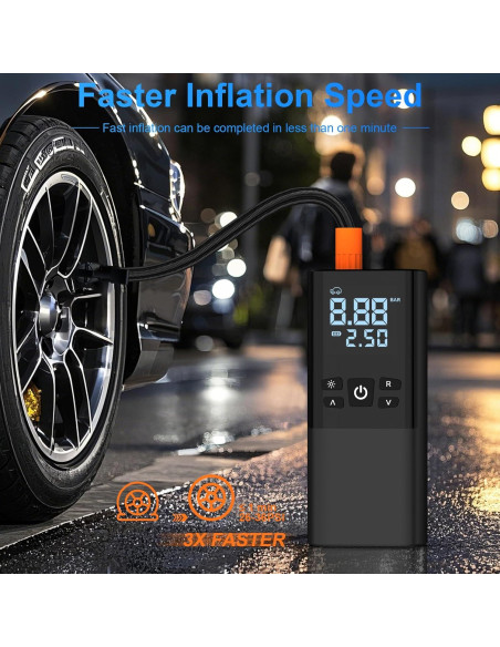 Compresor de Aire Portátil DCV CQB-01 150 PSI Inalámbrico Compresor de Aire Portátil DCV CQB-01 150 PSI Inalámbrico