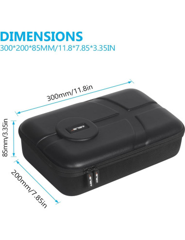 Funda de Transporte JSVER para DJI Mini 4 Pro - Cuero PU, Resistente al Agua