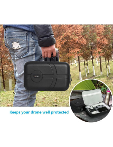 Funda de Transporte JSVER para DJI Mini 4 Pro - Cuero PU, Resistente al Agua