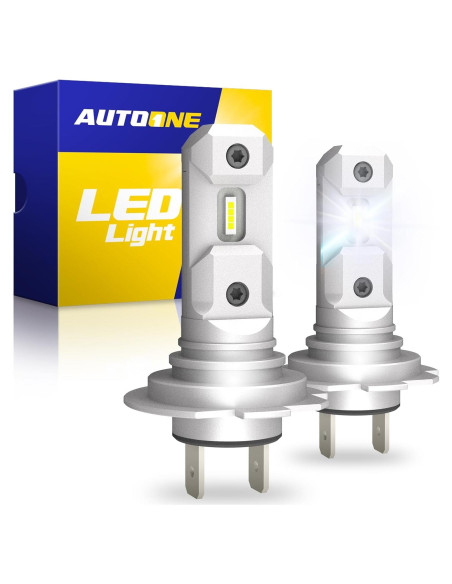 Bombillas H7 AUTOONE Súper Brillantes 6500K - Paquete de 2 Bombillas H7 AUTOONE Súper Brillantes 6500K - Paquete de 2