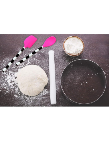 Pincel de Cocina Rosa French Bull de Melamina y Silicona