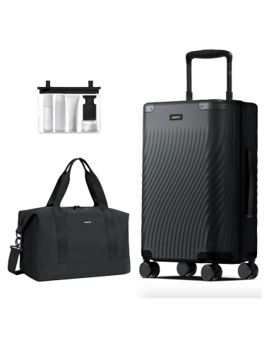 Maleta de Mano Expandible ECOHUB 20" Negra con Duffel