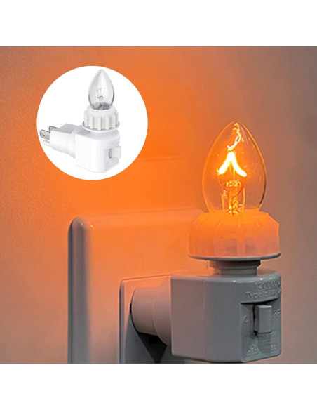 Luz Nocturna Enchufable Vartelen 360 Impermeable Blanco Luz Nocturna Enchufable Vartelen 360 Impermeable Blanco