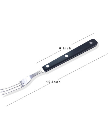 Tenedor Abuela WALLFARM 25.4 cm Acero Inoxidable BBQ 3-Puntas