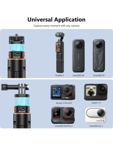 Trípode Selfie Pocket 3 VRIG Extensible 315-1610mm para GoPro