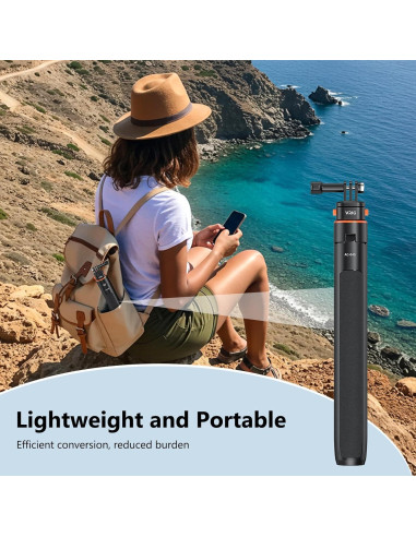 Trípode Selfie Pocket 3 VRIG Extensible 315-1610mm para GoPro