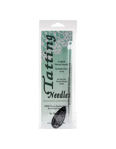 Aguja de Tatting Handy Hands N3 con Enhebrador y Folleto