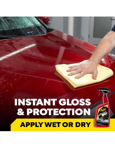 Cera en Spray Meguiar's Quik A1624 - 24 oz, Brillo y Protección