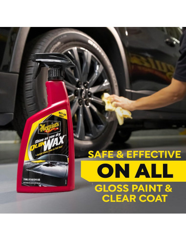 Cera en Spray Meguiar's Quik A1624 - 24 oz, Brillo y Protección