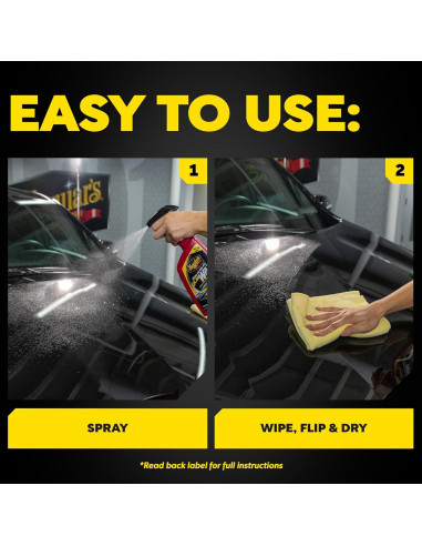 Cera en Spray Meguiar's Quik A1624 - 24 oz, Brillo y Protección