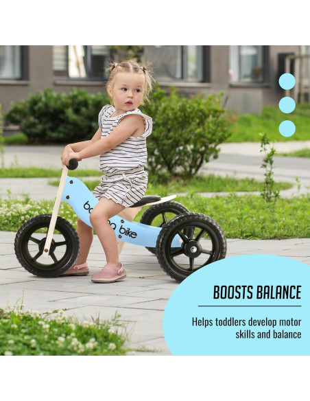 Bicicleta de Equilibrio de Madera Banana Bike Azul 72cm Bicicleta de Equilibrio de Madera Banana Bike Azul 72cm