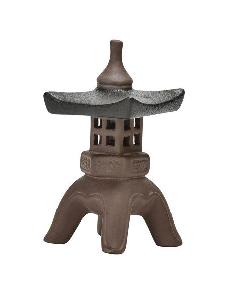 Linterna de Jardín Cerámica Chiorgone Pagoda Oriental 8.63cm Linterna de Jardín Cerámica Chiorgone Pagoda Oriental 8.63cm