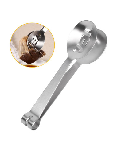 Pinzas para Bolsitas de Té AYNEFY de Acero Inoxidable 12cm