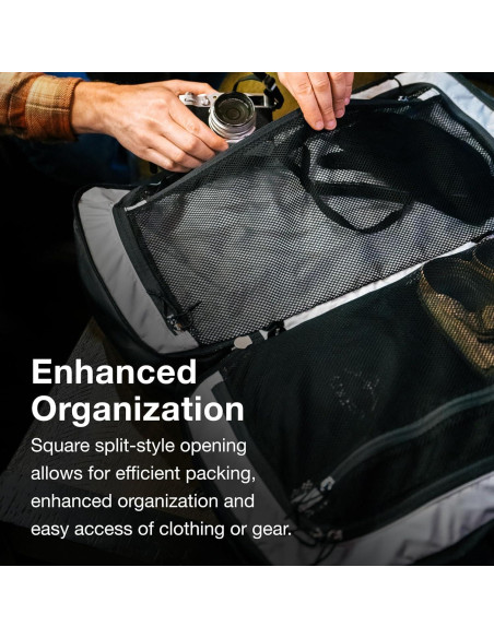 Bolsa de viaje Osprey Transporter Duffel 70L Negra Bolsa de viaje Osprey Transporter Duffel 70L Negra