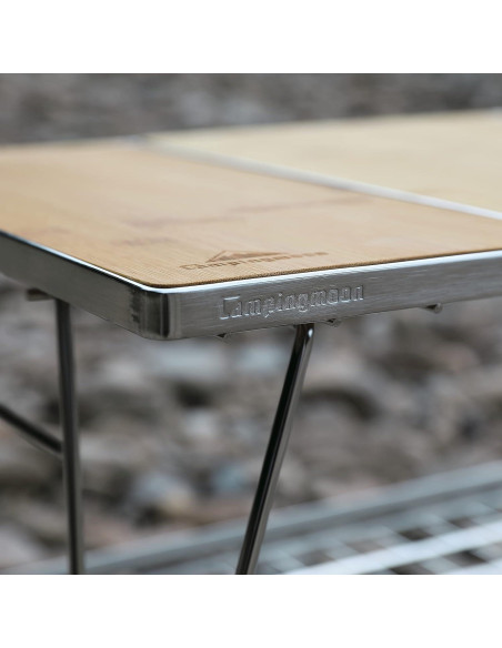 Mesa Plegable Campingmoon IGT Acero Inoxidable 60x37cm Mesa Plegable Campingmoon IGT Acero Inoxidable 60x37cm