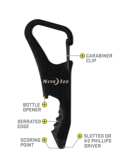 Herramienta Múltiple Nite Ize DoohicKey ClipKey 5 en 1 Herramienta Múltiple Nite Ize DoohicKey ClipKey 5 en 1