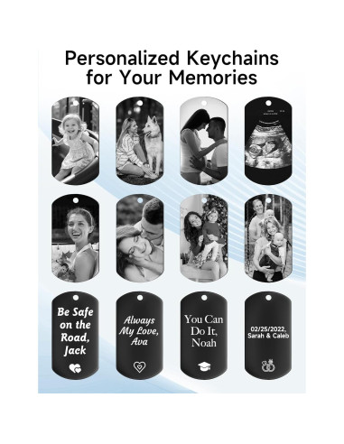 Llave Personalizada CDBUY - Llavero con Foto y Texto