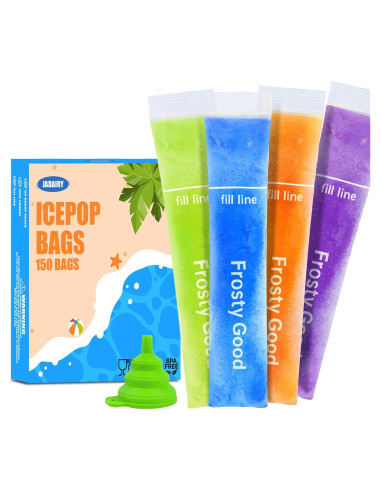 150 Bolsas Desechables para Paletas Jadairy 20.32x5.08 cm