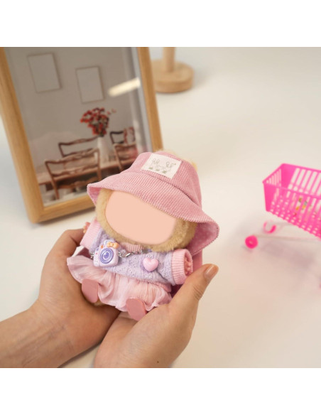 Conjunto de Ropa para Muñeca 17cm Coruja - 5 Piezas Rosa Conjunto de Ropa para Muñeca 17cm Coruja - 5 Piezas Rosa