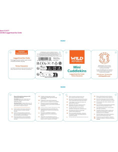 Peluche Tortuga Boba Wild Republic 30.48 cm Suave y Lavable 2