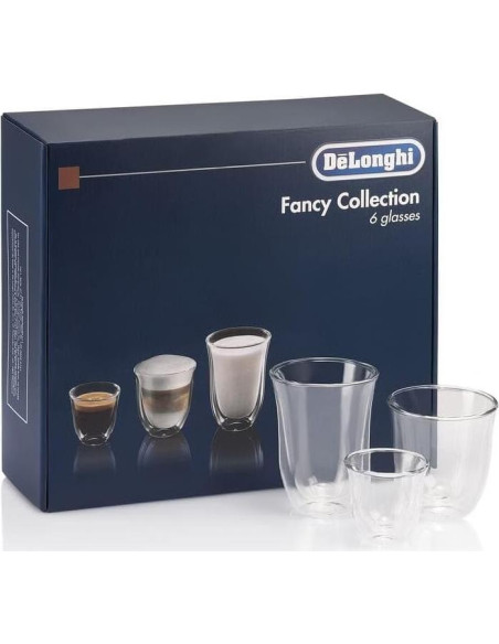 Set de 6 Vasos Térmicos De'Longhi Doble Pared - Espresso, Cappuccino, Latte Set de 6 Vasos Térmicos De'Longhi Doble Pared - Espresso, Cappuccino, Latte
