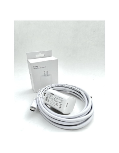 Cargador de Pared OMNIHIL 20W + Cable USB-C 3 Metros