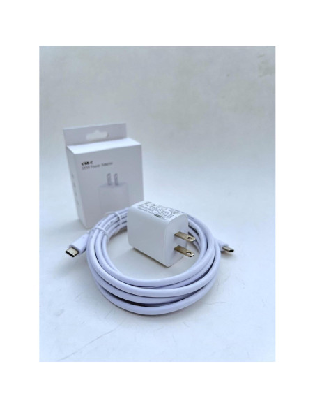 Cargador de Pared OMNIHIL 20W + Cable USB-C 3 Metros Cargador de Pared OMNIHIL 20W + Cable USB-C 3 Metros
