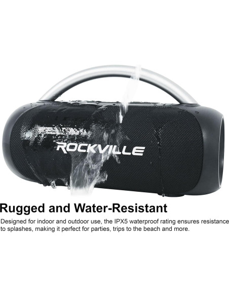 Paquete de Audio Profesional: Auriculares BPHS2CA y Altavoz Rockville RPB-D3 Paquete de Audio Profesional: Auriculares BPHS2CA y Altavoz Rockville RPB-D3