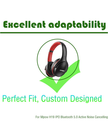 Almohadillas de Oído Gobelieve para Auriculares Mpow H19 IPO Almohadillas de Oído Gobelieve para Auriculares Mpow H19 IPO