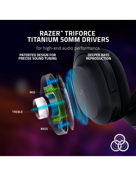Auriculares Inalámbricos Razer Barracuda - 40h Batería, Micrófono con Cancelación de Ruido Auriculares Inalámbricos Razer Barracuda - 40h Batería, Micrófono con Cancelación de Ruido