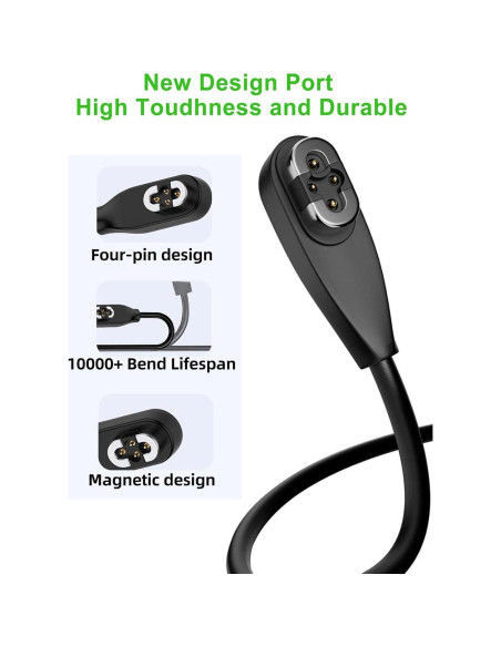 Paquete de 2 Cables de Carga Magnéticos Shokz S710 1m Paquete de 2 Cables de Carga Magnéticos Shokz S710 1m