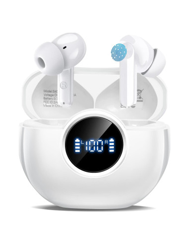 Auriculares Inalámbricos BUABMEQ S40 Bluetooth 5.4 con 48H Reproducción